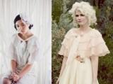 neutral ruffled coverups with bows will bring a strong vintage feel and elegance to your look