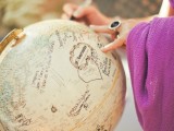 if you two are travelers, offer a globe as a guest book, and your guests will sign it up