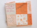 a patchwork blanket that can be DIYed – each patch is signed by a guest – it’s a very bold and unique idea