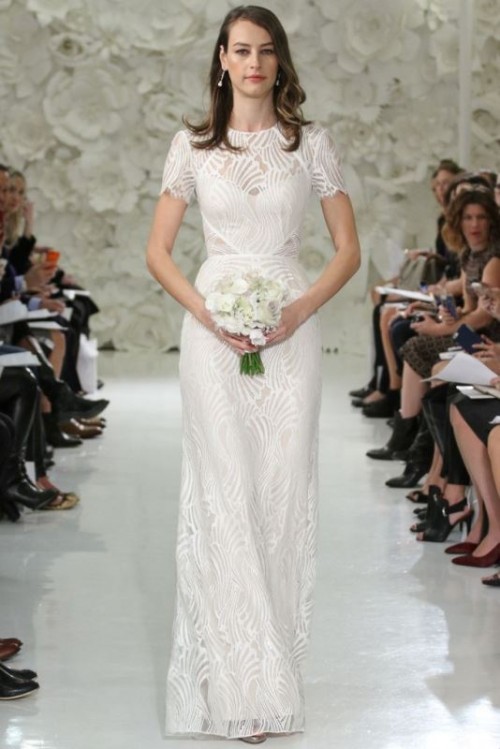 68 Prettiest Short Sleeve Wedding Dresses - Weddingomania