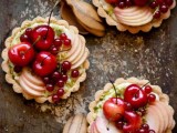 tartlets with fresh apples, cherries and berries are amazing for a summer or fall wedding