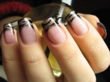 gold zebra print wedding nails will make you stand out a lot, whether you are a bride or a bridesmaid