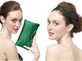 emerald clutches and headbands are a simple way to add emerald to your bridesmaids’ looks