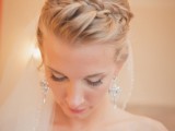 an updo with a braid on top and some locks down is a very elegant and chic option