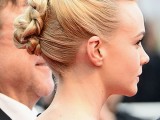 a braided updo with a volume on top is a stylish idea with a modern twist, rock it with many looks