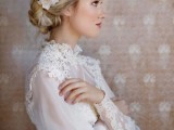 a vintage hairstyle for a vintage bride