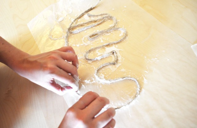 Picture Of Amazing DIY Rope Words For Your Wedding 5
