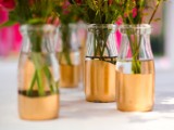 Chic DIY Gold Painted Vases  5