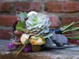 Cute DIY Bohemian Wedding Bouquet10