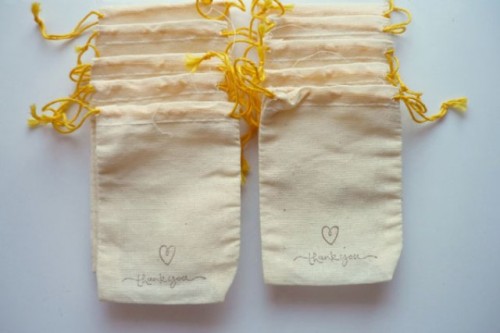 Cute DIY Stamped Favor Bags For Your Wedding