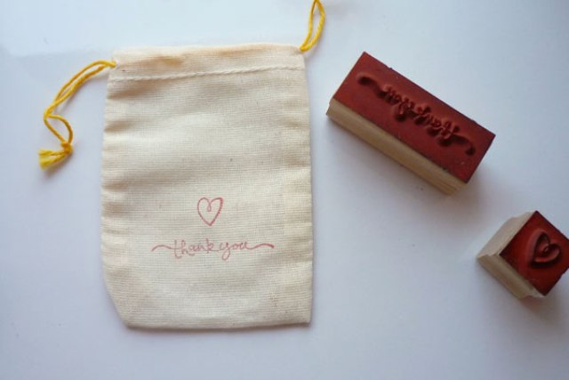 Picture Of Cute DIY Stamped Favor Bags 3