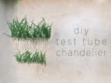 Cute DIY Test Tube Chandelier For Rustic Weddings