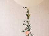 DIY Floral Balloon Garland For A Wedding Day