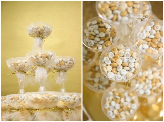 Picture Of DIY Glamorous Bridal Shower Or Wedding Favors With M&M’s 3