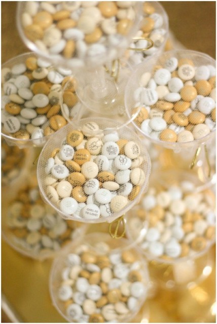 DIY Glamorous Bridal Shower Or Wedding Favors With M&M’s