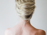Delightful DIY Messy French Twist Hairstyle For Brides2