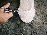 Dreamy DIY Lace Ballet Flats For Brides8