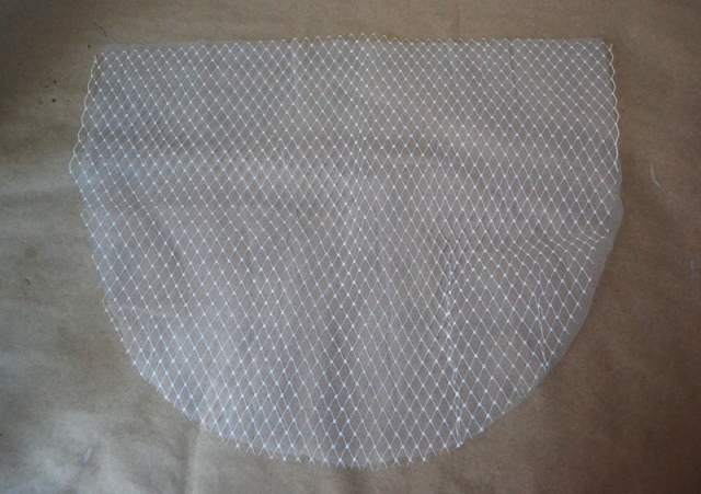 Picture Of Easy To Make DIY Blusher Veil 4
