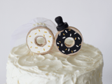 Funny DIY Donut Wedding Cake Topper10