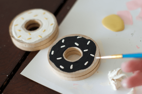 Funny DIY Donut Wedding Cake Topper