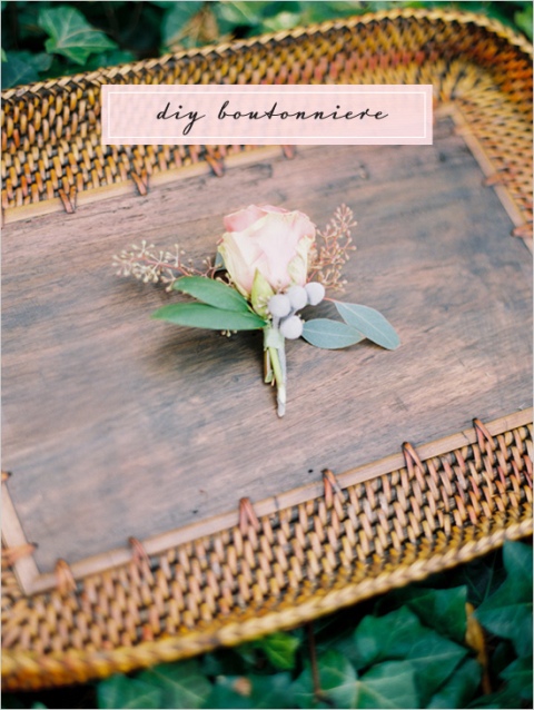 Gentle DIY Boutonniere With A Rose
