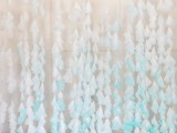 Gentle DIY Dip-Dyed Coffee Filter Wedding Backdrop