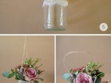 Gentle DIY Rustic Hanging Aisle Wedding Décor4