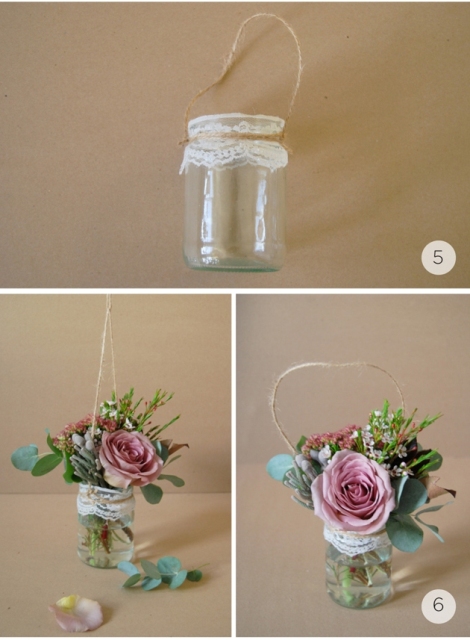 Gentle DIY Rustic Hanging Aisle Wedding Décor