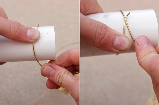 Picture Of Glamorous DIY Gold Wire Napkin Rings For Fall Weddings 3
