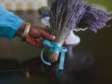 Lovely DIY Fresh Lavender Wedding Bouquet6