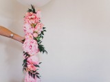 Romantic DIY Balloon With Silk Flowers For Weddings7