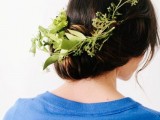 Romantic DIY Bridal Floral Twist Up