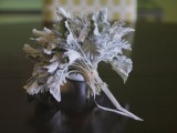Simple And Original DIY Dusty Miller Wedding Bouquet4
