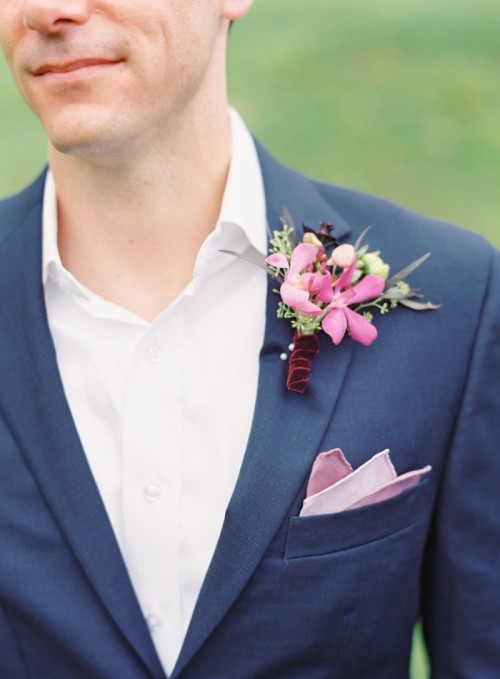 Adorable Berry Colored Hawaii Wedding