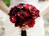 a red rose wedding bouquet is a traditional and stylish idea for Christmas, it always works
