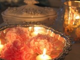 cute romantic flower bowls for wedding tables