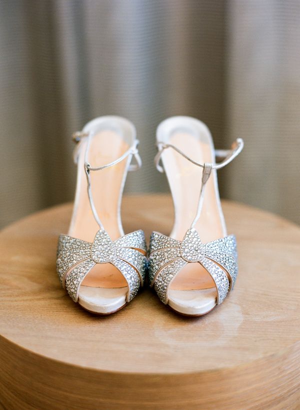 vintage silver embellished T strap wedding shoes are a perfect solution for a vintage and refined bride or a bride who wants to add a retro touch to the look