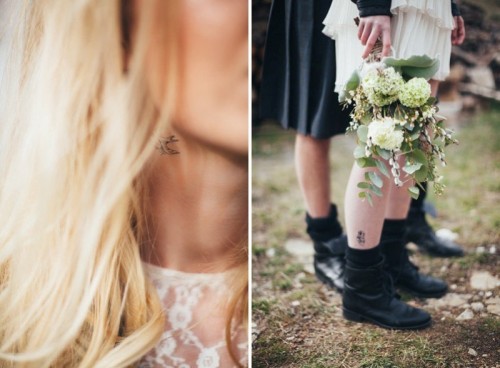 Alternative Mountain Wedding Shoot With Industrial Touches