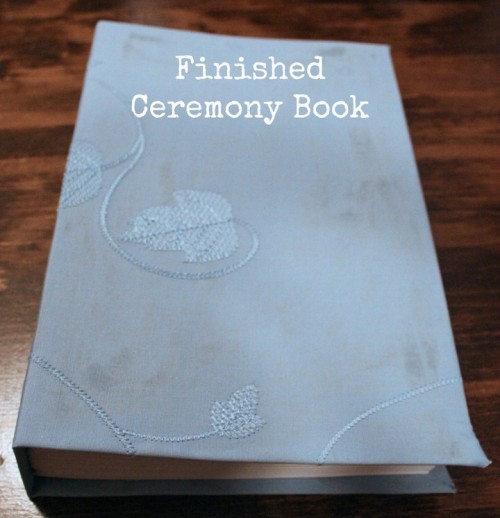 Awesome Diy Ceremony Book