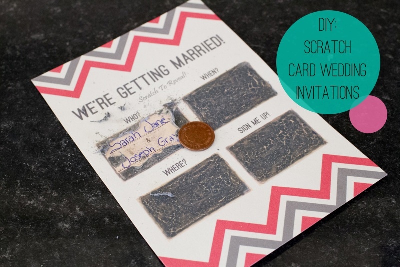 Awesome Diy Scratch Card Wedding Invitations