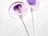 spring flower lollipops