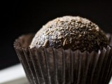 delicious dark chocolate truffles are yummy Halloween wedding favors you may enjoy
