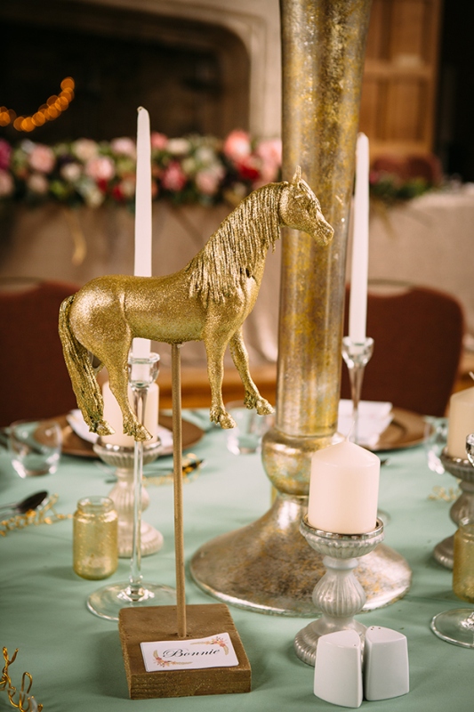 Picture Of awesome mint green coral and sparkly gold wedding inspiration  29