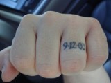 Tattoo your wedding date on your finger to make it memorable forever