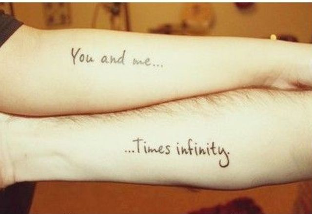word wedding tattoos on the arms are great for your wedding or just if you are two in love with each other