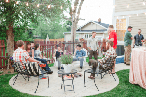 Beaurtiful And Fun Backyard Engagement Party To Get Inspired