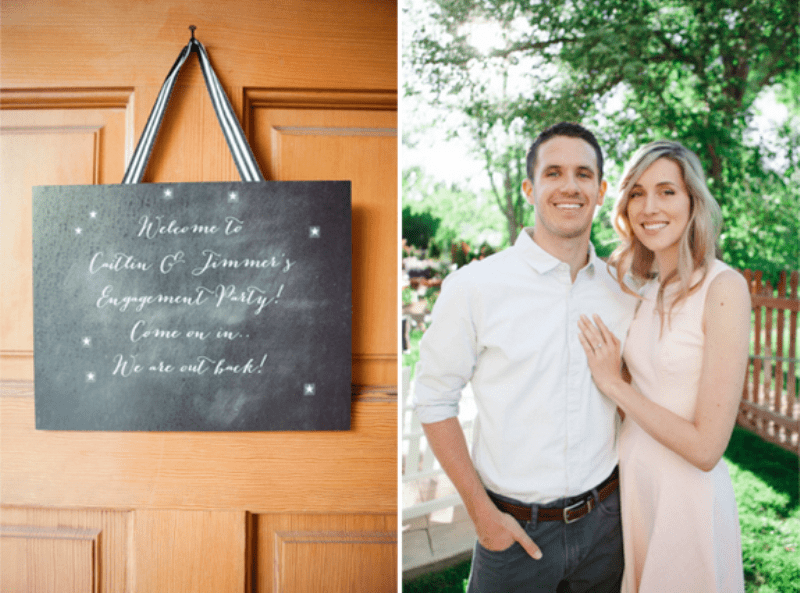 Beaurtiful And Fun Backyard Engagement Party To Get Inspired