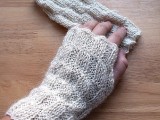 simple fingerless crochet gloves will cozy you up and will keep you warm and comfortable and add a cozy feel to the outfit