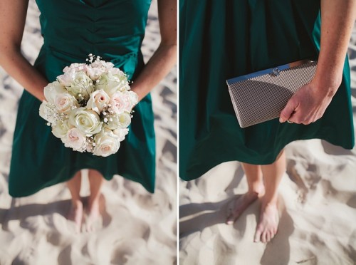 a strapless draped short teal bridesmaid dress is an elegant and chic option