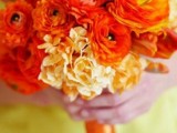 a bold orange wedding bouquet will be a great idea for a summer or fall wedding with orange in the color palette